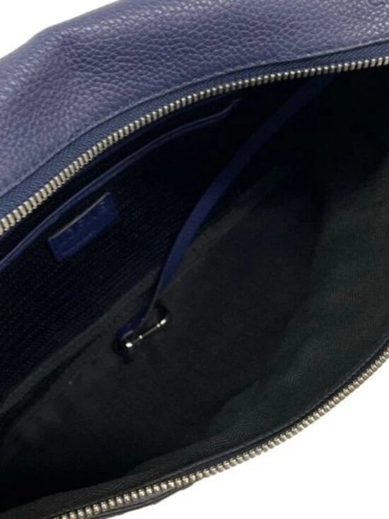 LOEWE puzzle sling Navy Leather Backpack main image 14